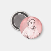 Saint Bernadette Soubirous als Kind Magnet (Vorderseite/Rückseite)