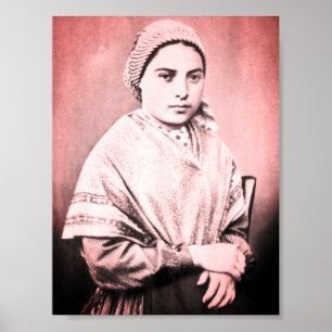 Saint Bernadette Soubirous als Kind Poster