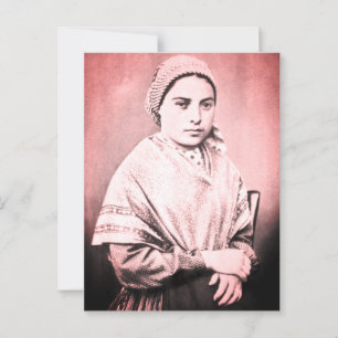 Saint Bernadette Soubirous als Kind Postkarte