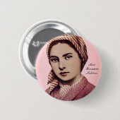 SAINT BERNADETTE SOUBIROUS BUTTON (Vorne & Hinten)