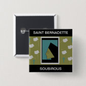 SAINT BERNADETTE SOUBIROUS BUTTON (Vorne & Hinten)