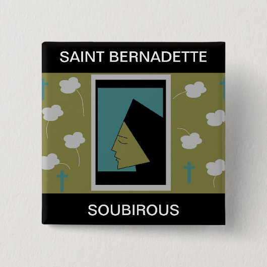 SAINT BERNADETTE SOUBIROUS BUTTON (Vorderseite)