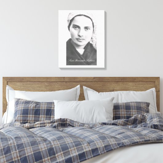 Saint Bernadette Soubirous Canvas Print Leinwanddruck (Insitu (Schlafzimmer))