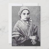 Saint Bernadette Soubirous Einladung (Vorderseite)