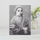 Saint Bernadette Soubirous Einladung (Stehend Vorderseite)