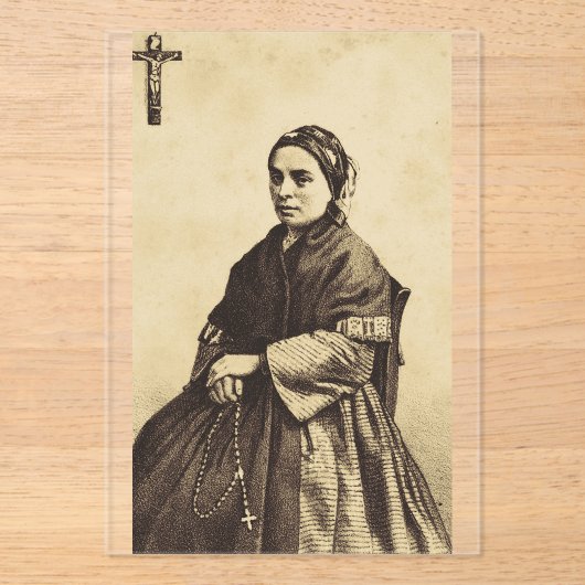 Saint Bernadette Soubirous Fine Art Acryleinladungen (Vorderseite)