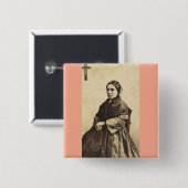 Saint Bernadette Soubirous Fine Art Button (Vorne & Hinten)