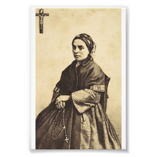 Saint Bernadette Soubirous Fine Art Fotodruck (Vorne)