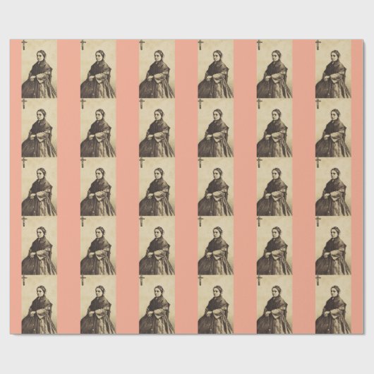 Saint Bernadette Soubirous Fine Art Geschenkpapier (Flach)