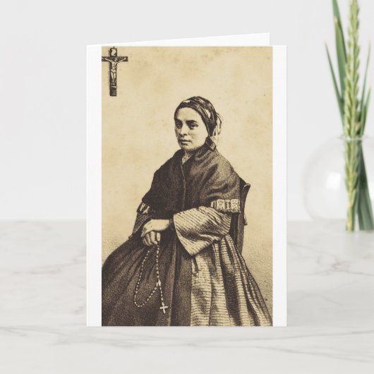 Saint Bernadette Soubirous Fine Art Karte (Vorderseite)