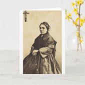 Saint Bernadette Soubirous Fine Art Karte (Gelbe Blume)
