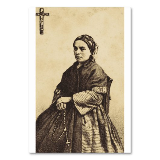 Saint Bernadette Soubirous Fine Art Tischnummer (Vorderseite)
