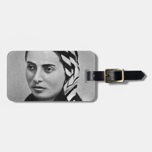 SAINT BERNADETTE SOUBIROUS GEPÄCKANHÄNGER (Vorderseite horizontal)