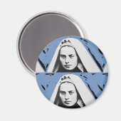 SAINT BERNADETTE SOUBIROUS MAGNET (Vorderseite/Rückseite)