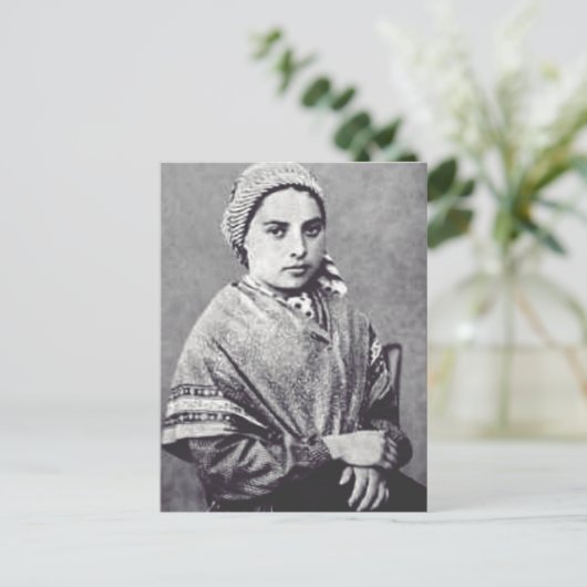 Saint Bernadette Soubirous Postkarte (Stehend Vorderseite)