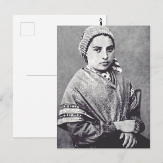 Saint Bernadette Soubirous Postkarte (Vorne/Hinten)