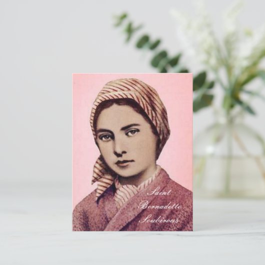 SAINT BERNADETTE SOUBIROUS POSTKARTE (Stehend Vorderseite)
