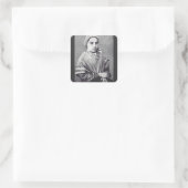 Saint Bernadette Soubirous Quadratischer Aufkleber (Tasche)