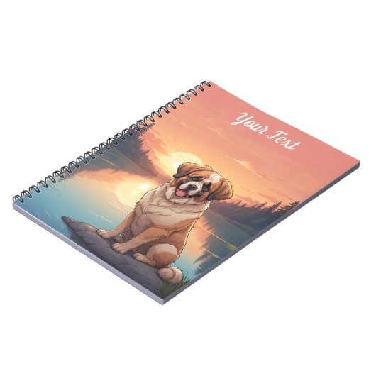 Saint Bernard am See Notizblock (Linke Seite)