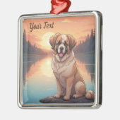 Saint Bernard am See Ornament Aus Metall (Links)