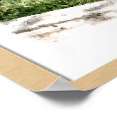 Saint Bernard Art Print Poster (Ecke)