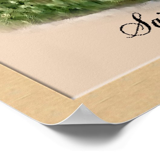 Saint Bernard Art Print Poster (Ecke)