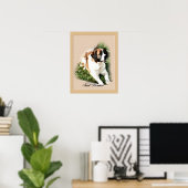 Saint Bernard Art Print Poster (Heimbüro)