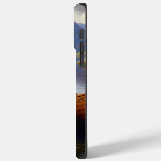 Saint Bernard auf dem Paddle: Ein Landschaftliches Case-Mate iPhone Hülle (Rückseite / Links)