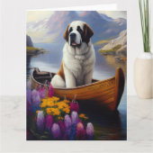 Saint Bernard auf dem Paddle: Ein Landschaftliches Karte (Vorderseite)