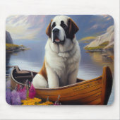Saint Bernard auf dem Paddle: Ein Landschaftliches Mousepad (Vorne)