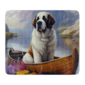 Saint Bernard auf dem Paddle: Ein Landschaftliches Schneidebrett (Vorderseite)