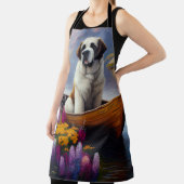 Saint Bernard auf dem Paddle: Ein Landschaftliches Schürze (InSitu)