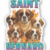Saint Bernard Aufkleber (Vorderseite)