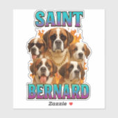 Saint Bernard  Aufkleber (Blatt)
