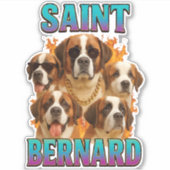 Saint Bernard Aufkleber (Vorderseite)
