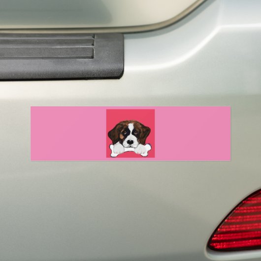 Saint Bernard Autoaufkleber (Auf Auto)
