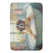 Saint Bernard Badezeit Gemütliche Badezimmerdekora Badematte (Vorderseite Vertikal)