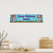 Saint Bernard Birthday Banner Poster (Küche)