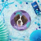 Saint Bernard Birthday Pappteller (Party)