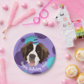 Saint Bernard Birthday Pappteller (Party)