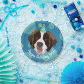 Saint Bernard Birthday Pappteller (Party)