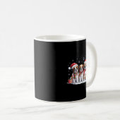 Saint Bernard Christmas Pupes Dog Lovers Funny Hol Kaffeetasse (VorderseiteRechts)