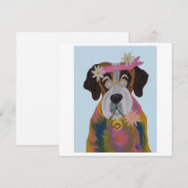 Saint Bernard  Dankeskarte (Vorne/Hinten)
