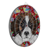 Saint Bernard Dartscheibe (Vorderseite Links)