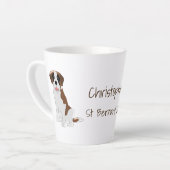 Saint Bernard Design Personalisiert Milchtasse (Linke Ecke)