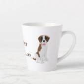 Saint Bernard Design Personalisiert Milchtasse (Rechts)