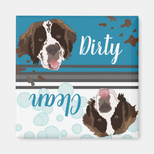 Saint Bernard Dirty/Saubere Geschirrspülmaschine M Magnet