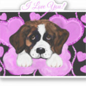 SAINT BERNARD DOG AUFKLEBER (Vorderseite)