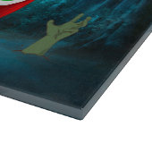 Saint Bernard Dog Beängstigendes Halloween Schneidebrett (Ecke)