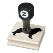 Saint Bernard Dog Breed Silhouette Gummistempel (Stempel)